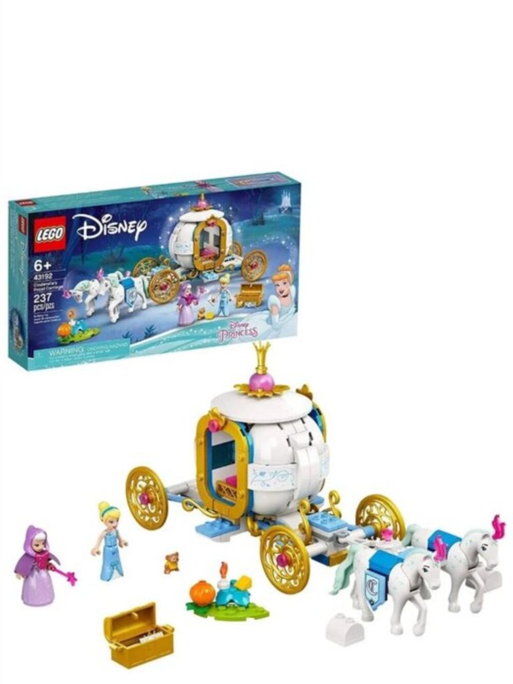 Lego Disney Princess Cinderella's Royal Carriage 43192 New In Box